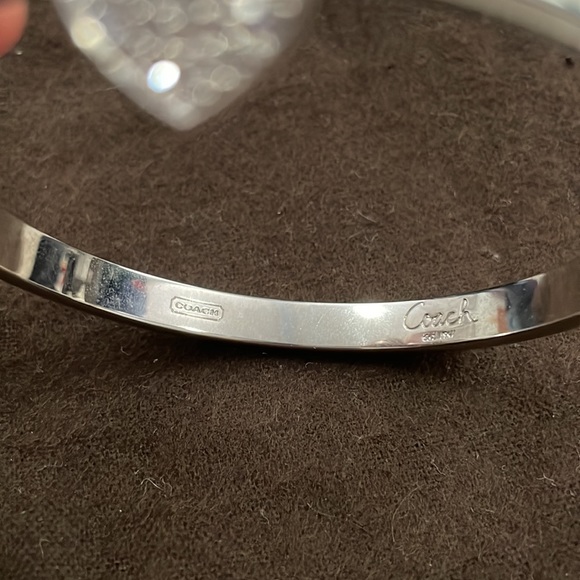 Coach bangle bracelet with white enamel - Picture 4 of 5